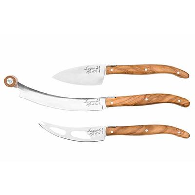 Luxury Line Set De Couteaux Fromage 3pcs  V2 Olivier  Style de Vie