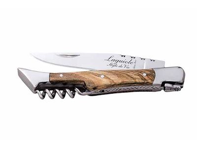 Luxury Line Zakmes 2,5mm Met Kurken Trekker - Olijfhout