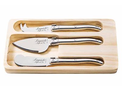 Premium Line Kaasmessenset 3pcs Zilver 