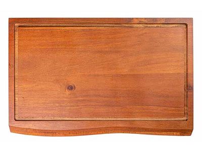 Snijplank L Acacia 50x35x3cm Antislip Met Sapgeul + Handgrepen