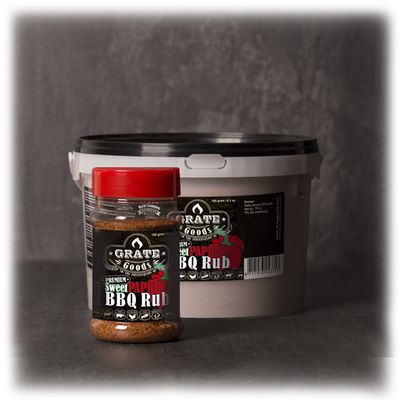 Premium Sweet Paprika BBQ Rub 220gr  Grate Goods