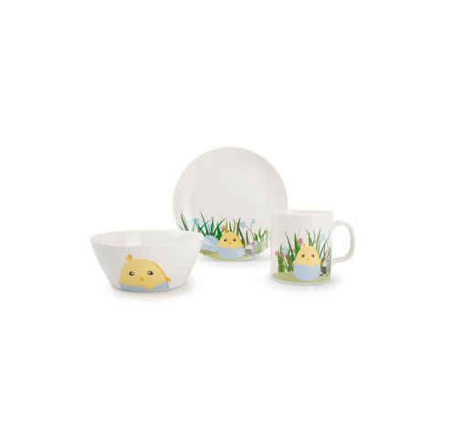 Kids Baby Chick Kinderservies 3-delig  Ona