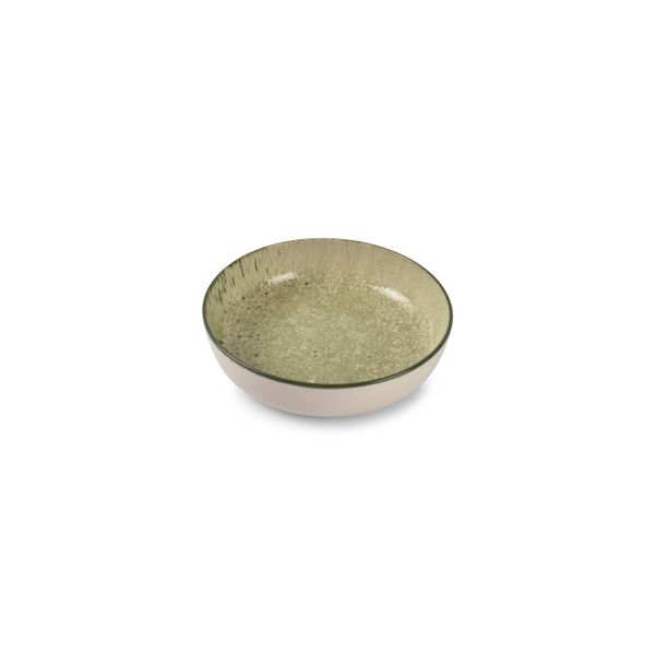 Ona Gravel Diep bord 18,5xH5cm groen