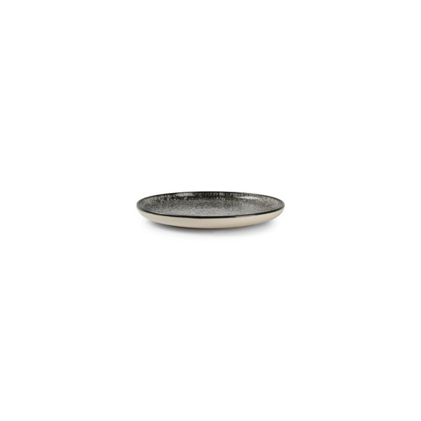 Ona Gravel Plat bord 20cm zwart