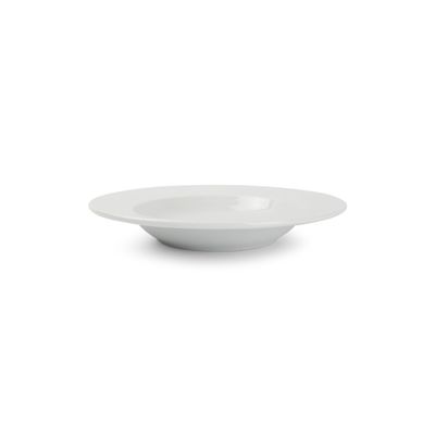 Onda Diep bord 22,5xH3,5cm wit  BonBistro