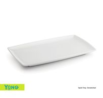 Squito plat bord/serveerschaal 50x20cm wit 