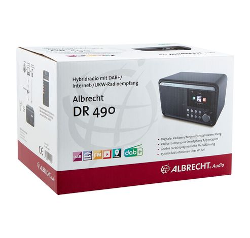 DR 490 Internet/DAB+/FM Black  Albrecht Studio