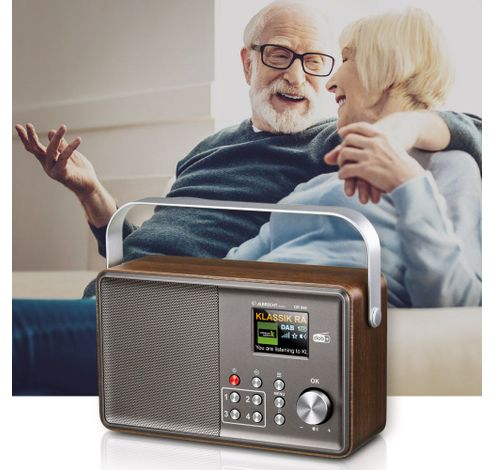 DR 860 Portable Senior friendly DAB+/FMWalnut  Albrecht Studio