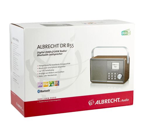 DR 855 digitale radio, DAB+/FM  Albrecht Studio