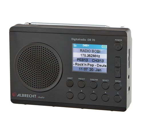 DR 70 digitale radio, DAB+/FM  Albrecht Studio