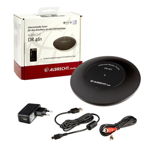 DR 461 Mini Internet-Radio TunerBlack  Albrecht Studio