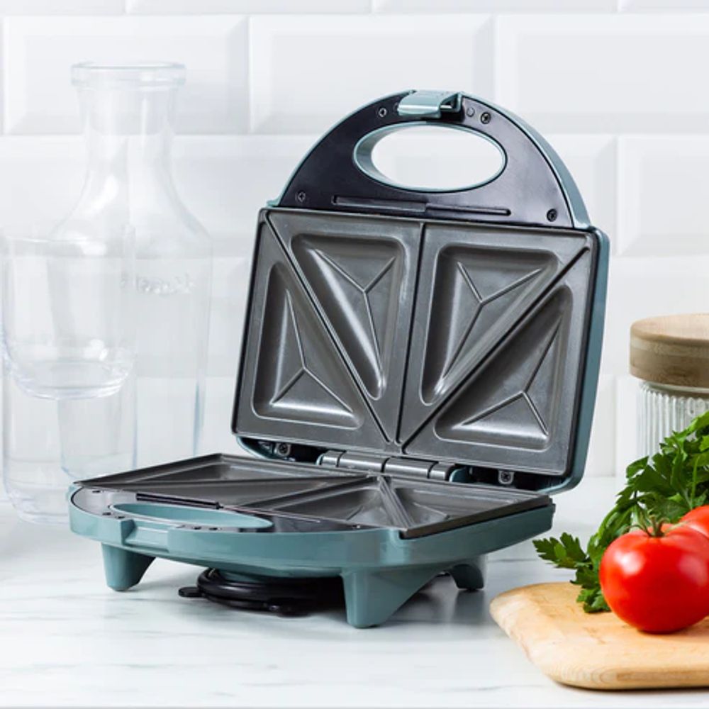 Greenchef Croque-monsieur-apparaat Sandwich Maker Pro Smokey Blue