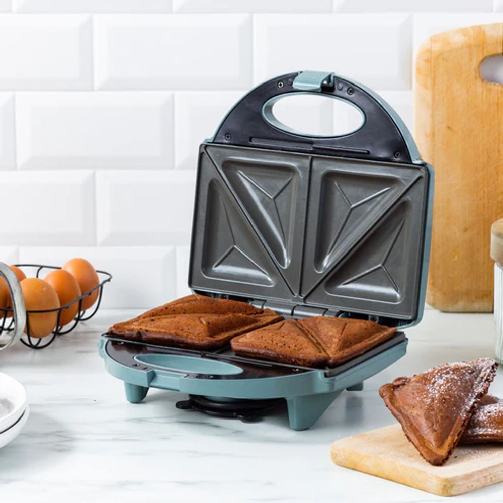 Greenchef Croque-monsieur-apparaat Sandwich Maker Pro Smokey Blue