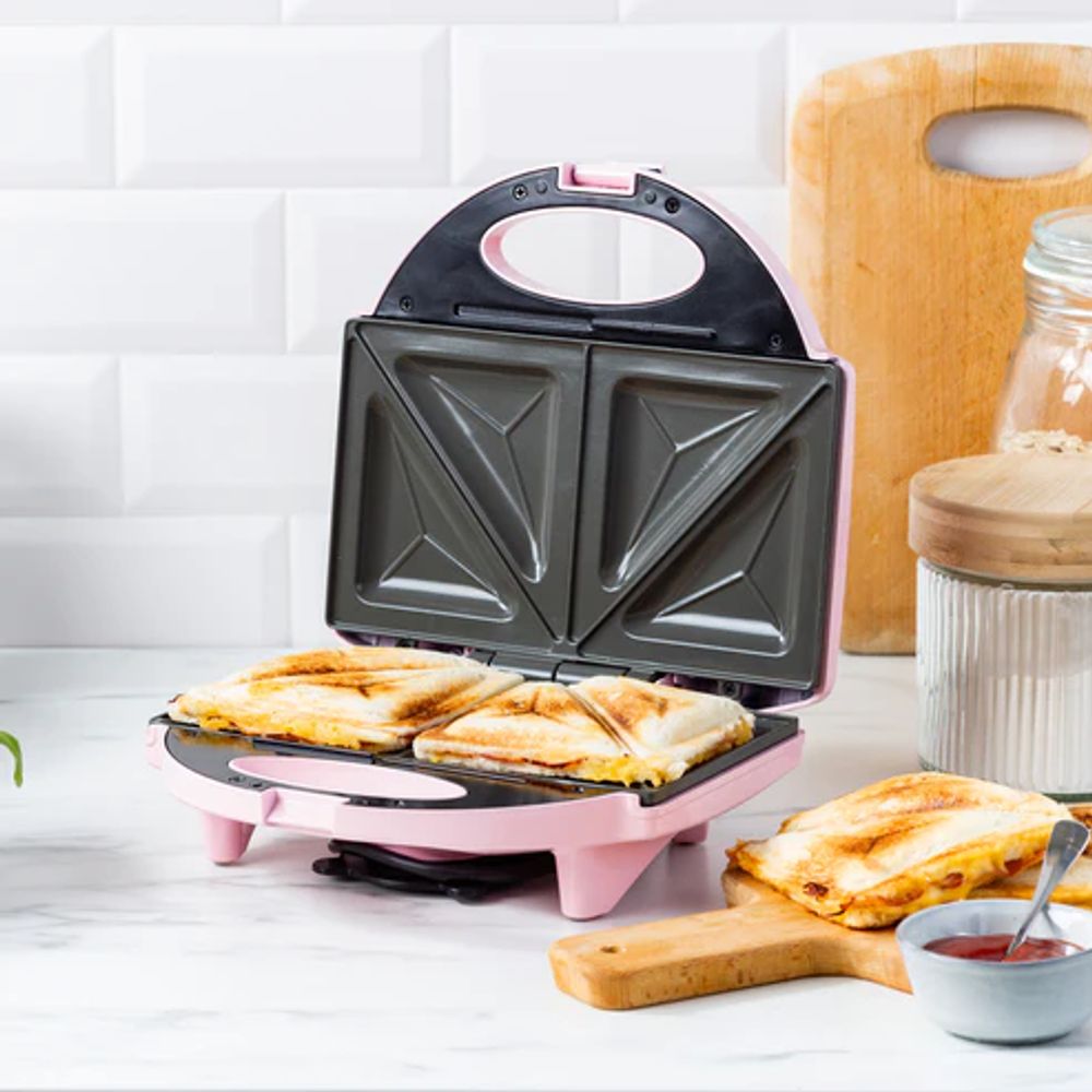 Greenchef Croque-monsieur-apparaat Sandwich Maker Pro Pink