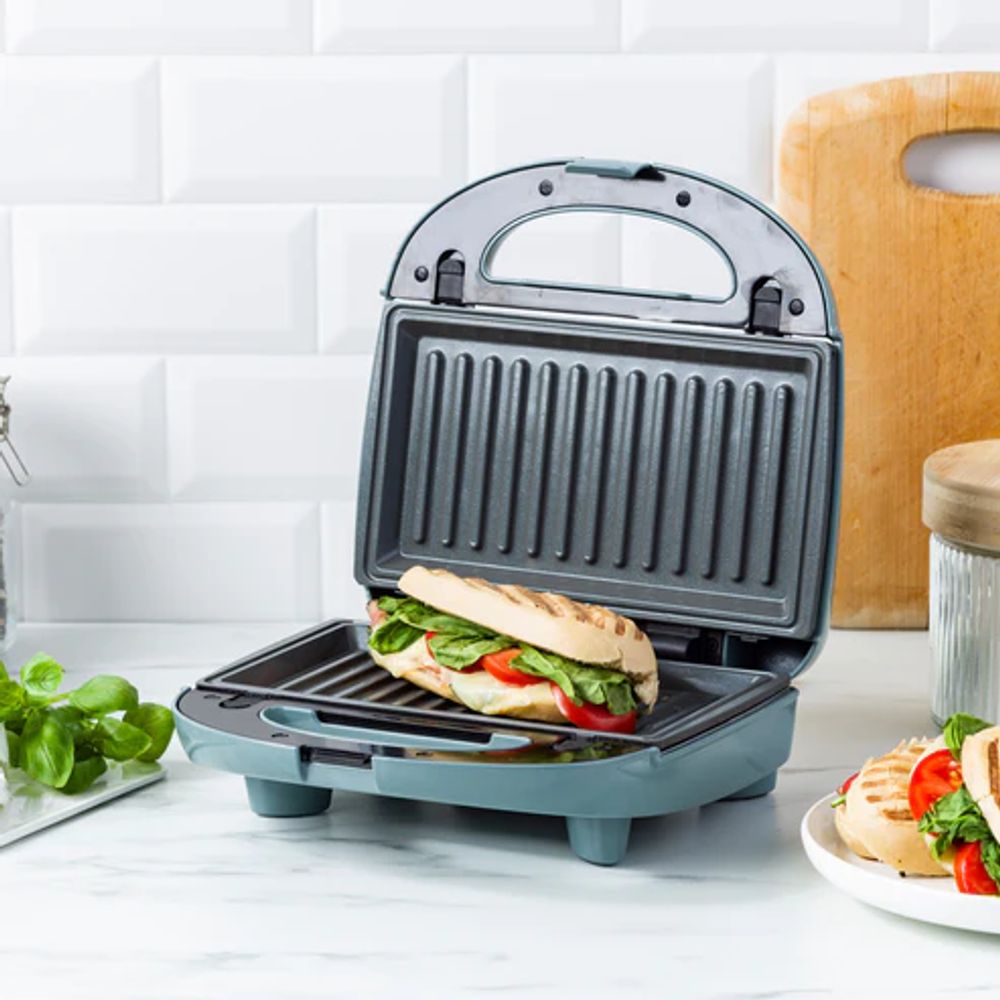 Greenchef Croque-monsieur-apparaat 3-in-1 Grill Sandwich/Waffle/Panini Maker Sky Blue