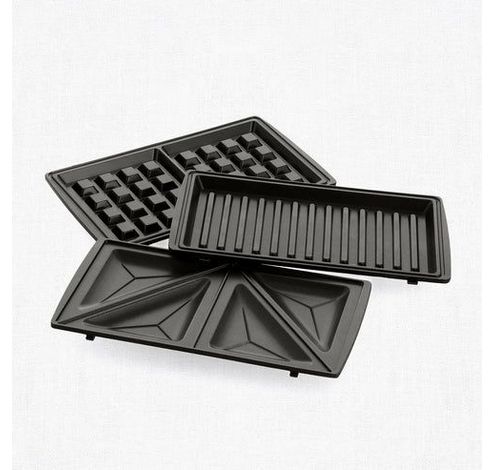 3-in-1 Grill Sandwich/Waffle/Panini Maker Black  Greenchef