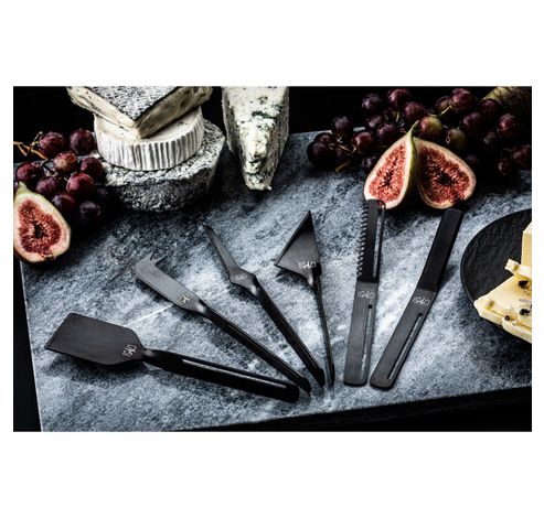 Set De Couteaux 6pcs Noir - Fromage Et Beurre  Forged