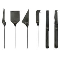 Set De Couteaux 6pcs Noir - Fromage Et Beurre 