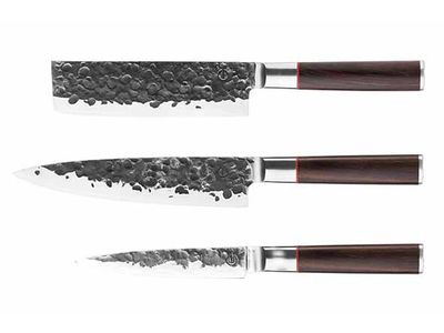 Sebra Messenset 3pcs - Koksmes + Hakbijl + Huishoudmes