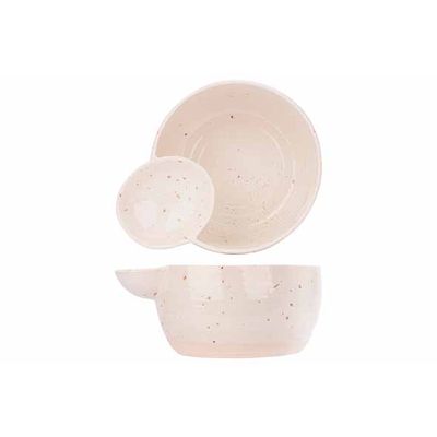 Amuse Quartz Bol Avec Trempette D12-14.5xh6.5cm - By Spots & Speckles 