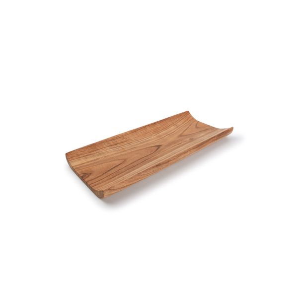 Wood & Food Palla Serveerplank 35x14cm gebogen rand acacia