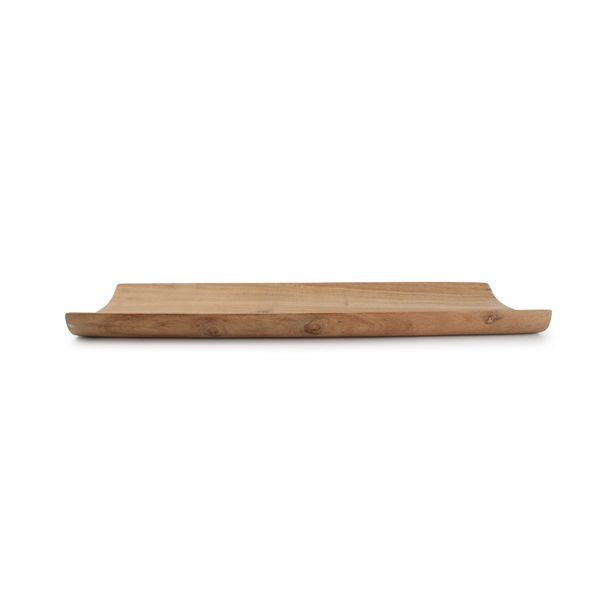 Wood & Food Palla Serveerplank 45x15cm gebogen rand acacia