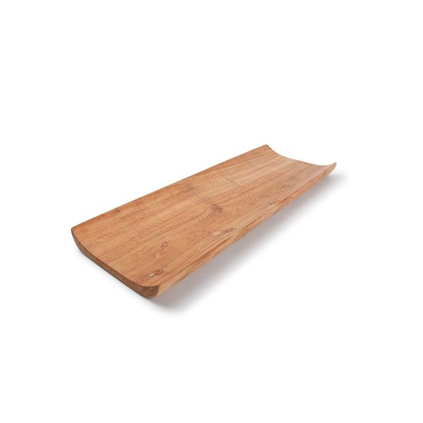 Wood & Food Palla Serveerplank 45x15cm gebogen rand acacia