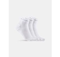 CORE Dry Mid Socks 3-Pack White 40/42 