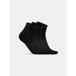 Craft CORE Dry Mid Socks 3-Pack Black 34/36