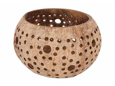 Cocos Kaarshouder Natuur D12cm 