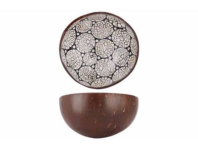 Cocosbowl Black / Eggshell D14cm 