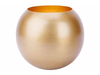 Theelichthouder Brass Goud 16x16xh15cm M Etaal