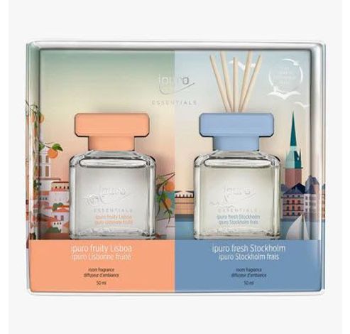 Diffuseur Essentials Stockholm&Lisboa Set 2x50ml  i-puro