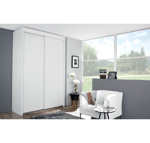 Schuifdeurkast, Imperial, 151x235x65, 2-deurs blanc  Rauch