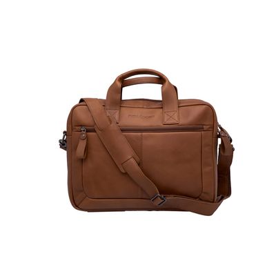 Laptoptas Luko leer cognac 7.5L 15 inch  Newlooxs