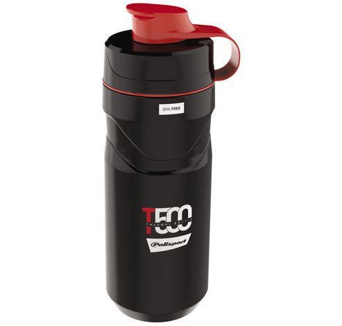 Bidon Thermal T500 noir/rouge  Polisport