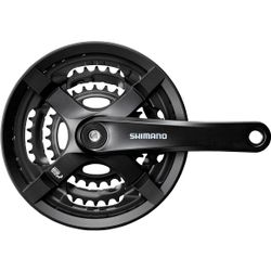 Shimano Crankstel Tourney TY501 6/7/8sp 48X38X28T 