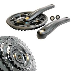 Shimano Crankstel Altus M311 7/8sp 42/32/22T zwart 