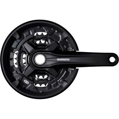 Crankstel MT210 9sp 44/32/22T+cg zwart  Shimano