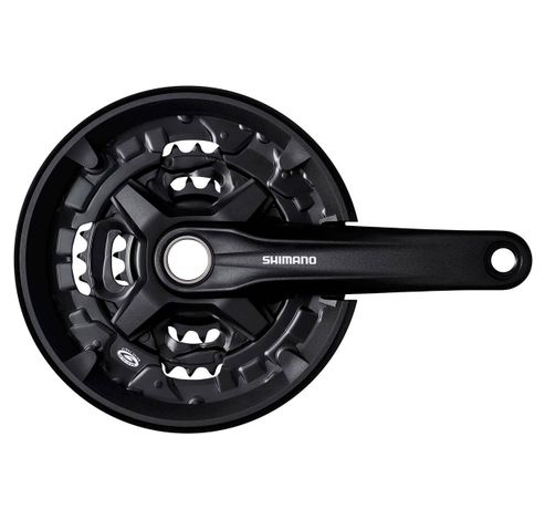 Crankstel MT210 9sp 44/32/22T+cg zwart  Shimano