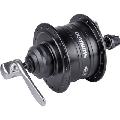 Dynamonaaf 6v 3w centerlock QR black  Shimano