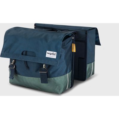 Fietstas dubbel 40L recycled blauw groen  Urban Proof