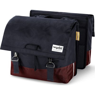 Fietstas dubbel 40L recycled rood grijs  Urban Proof