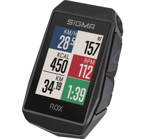 Fietscomputer ROX 11.1 EVO GPS Black HR set  Sigma Sport