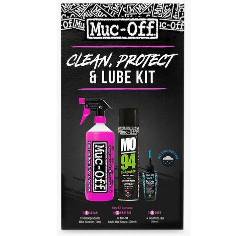 Kit de nettoyage, protection, lubrifiant pour conditions humides  Muc-Off