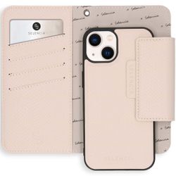 Selencia iPhone 13 Llyr 2-in-1 Uitneembare Slang Bookcase Wit 