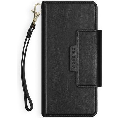 Book Case 2 in 1  iPhone 12 mini vegal leder black 