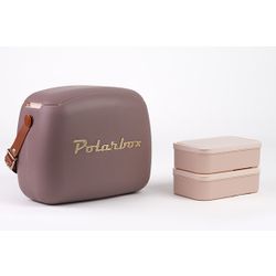 Polarbox Polarbox Coolerbag 6l - Mauve Gold Incl. 2x Lunchbox 