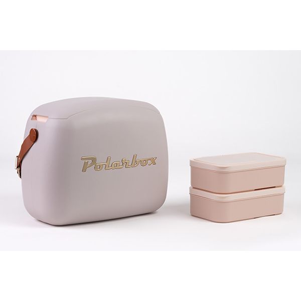 Polarbox Polarbox Coolerbag Pearl Gold 6l Incl. 2x Lunchbox