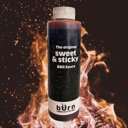 Burn bbq saus sweet & sticky 500ml 